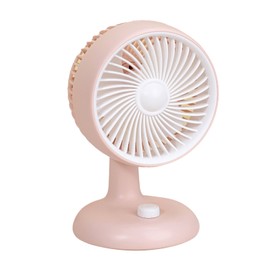 Desktop Fan Strong Wind Quiet Operation Portable USB Rechargeable Fan for Student Dorms Offices Sakura Pink