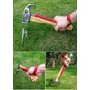 CAMPINGMOON Stainless Steel Tent Stake Hammer Camping Peg Hammer C5(with