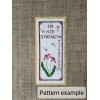 Unbranded Counted Cross Stitch Bees and Flowers Scripture Bookmark Pattern
