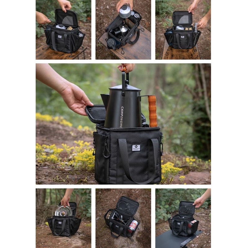 CAMPINGMOON Camping Multi Gear Box S Portable Storage Case for
