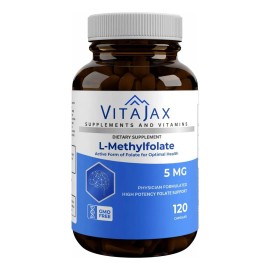 Vitajax L-metilfolato 5mg 120 Cpsulas Sin Gluten                                                                                                      