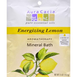 Aura Cacia Energize Aromatherapy Mineral Bath Salt, 2.5 Ounce - 6 per case.