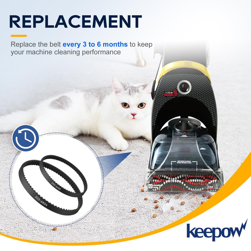 KEEPOW Replacement Belt Compatible with Bissell ProHeat 2X Upright and