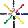 zalati 8 Pcs ABS Whistle with Lanyard Clear Sound for