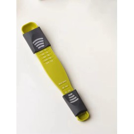 MarketRush Precise Dual-Ended Measuring Spoon for Baking & Cooking - Accurate Markings for Dry/Liquid Ingredients, Coffee Grounds & Powder (Metric), Large, Green, MRMS01