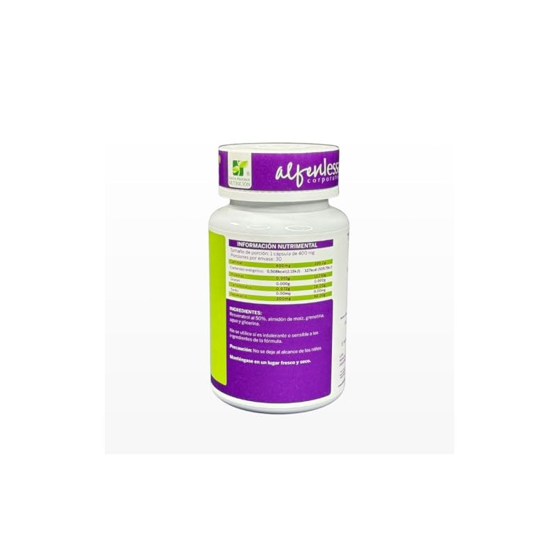 RESVERAPLUS 400mg por cápsula (resveratrol)