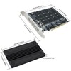 COMeap Quad NVMe PCIe Adapter M.2 NVMe SSD to PCI-e