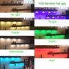 AIBOO 24V Color Changing LED Puck Lights Dimmable, Multicolor Under