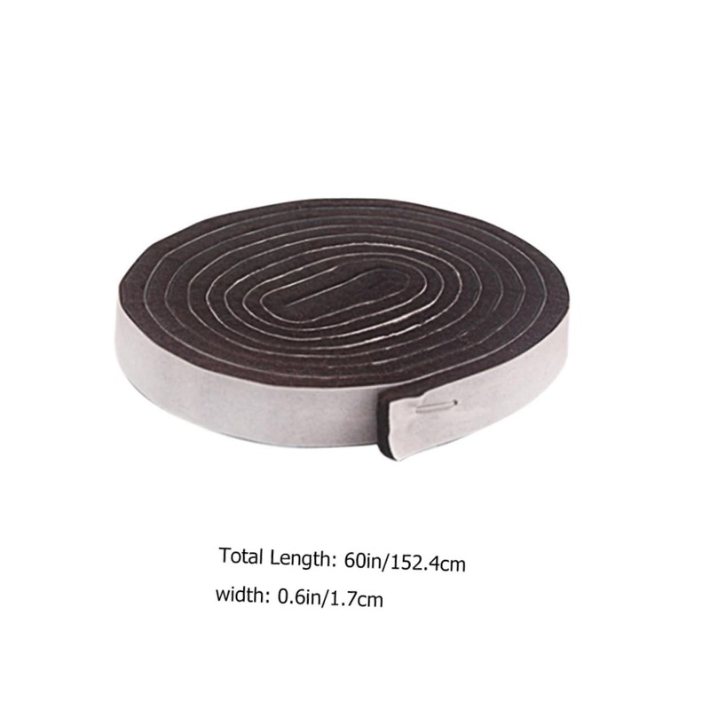 Tofficu 2Pcs Heavy Duty Self Stick Felt Furniture Strip Durable