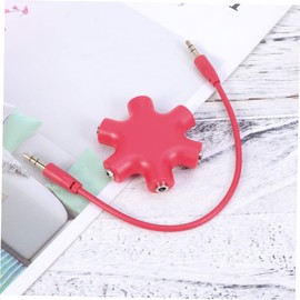 Gatuida 2pcs Hexangular Way Headphone Splitter Adapter Port Female Audio Connector for Phones Music Players and Effortlessly