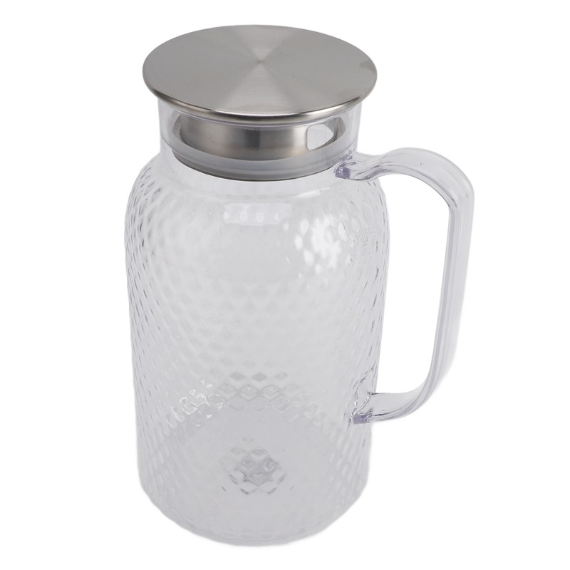 Water Pitcher with Lid and Handle 1500ml Acrylic Heat Resistant