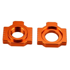 NICECNC Orange Axle Blocks Chain Tensioner Swingarm Slider Compatible with 690 Duke/Enduro/R, 1290 Super Adventure/R/S/T 950 990 1090 1190 Adventure 690 SMC R