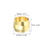 PATIKIL 20pcs 8mm Tube OD Brass Compression Sleeve Ferrules 8mm