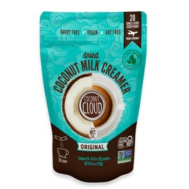 Coconut Cloud: Dairy-Free Coffee Creamer | Minimally Processed, Shelf Stable. Made from Coconut Powdered Milk. | Vegan, Gluten Free, Non-GMO. (Home, Office, Travel), Creamers (Original - 20 Sticks)