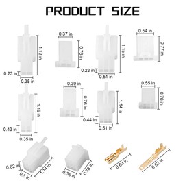 Mandark Car Electrical Wire Connectors Kit, 432PCS 2.8mm 2 3 4 6 9 Pin Electrical Wire Male Female Plug Assortment, Auto Pin Header Crimp Wire Terminals Connector Set, Universal for Vehicles