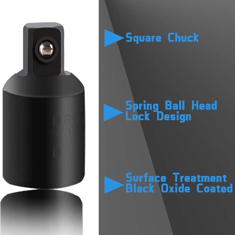 Zohino 3 Pcs Power Drill Impact Grade Socket Adapters Set