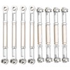 8Pcs Upgrade Metal Pull Rod Steering Pull Rod for WPL/MN/Feiyu