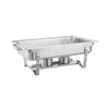 Buffet Catering Chafing Dish Set, 4-Pack Stainless Steel Chafer Set