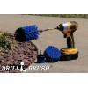 Drillbrush Medium Blue Drill Brushes with Extender - Clean pool