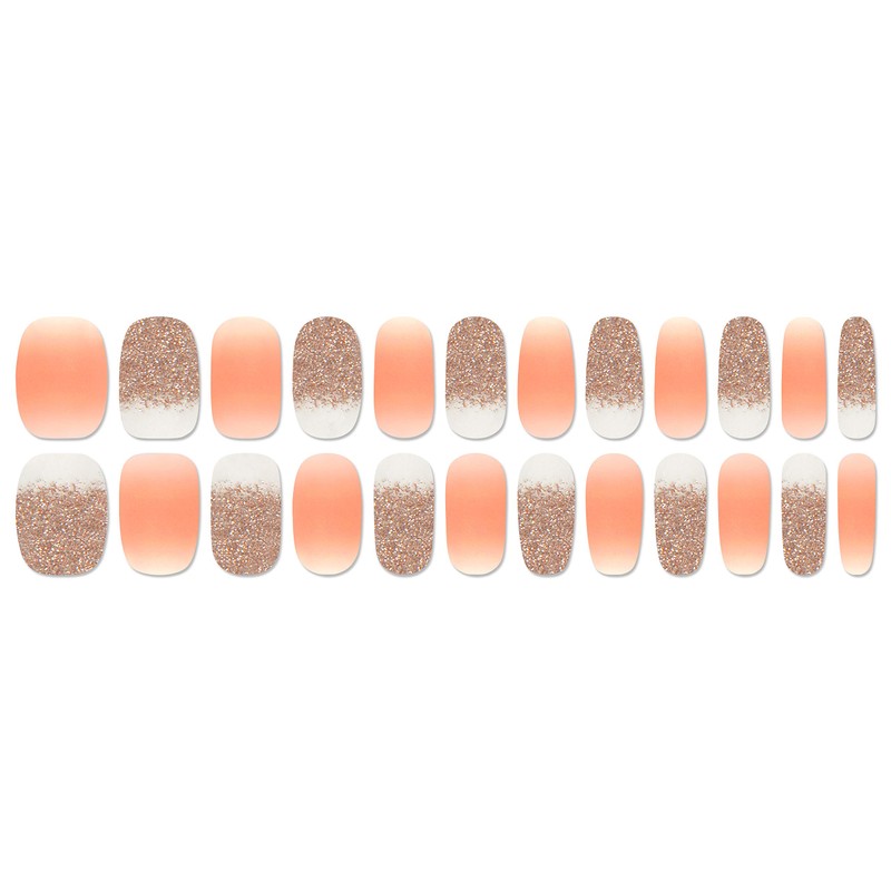 Gelato Factory Nail Fit PS082 Peach Champagne Syrup 24 Count