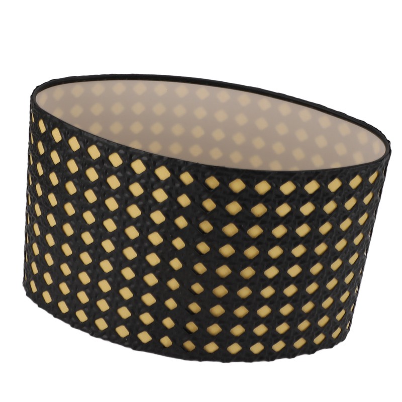 Lampshade Oval Shaped Hollow Metal Carved Compatible E27 E14 Caliber