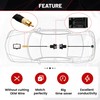 RED WOLF Rearview Camera Harness W/RCA Plug Replace HC3Z-19A387-B, HU5Z-19A387-A