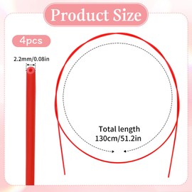 4 Pcs Spray Can Nozzle Straws 51 Inch Flexible Extension Hose Extension Straw Red Plastic Tubes Spray Can Straws for Automotive