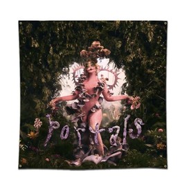 LCFhome Melanie Tapestry Martinez Portals Banner Singer Music Wall Hanging Flag（3x3ft/90x90cm,Vivid Color,150D Polyster,HD Printing）For College Dorm Living Room Bedroom Decor