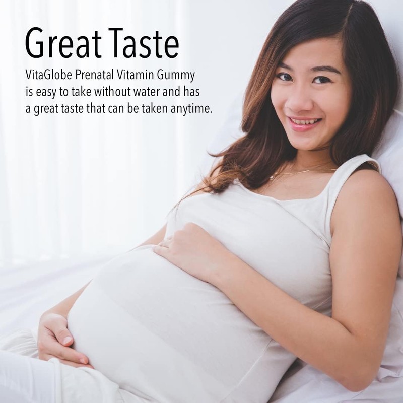 VITA GLOBE Prenatal Fish Oil Gummy Vitamins - Womens Multivitamin