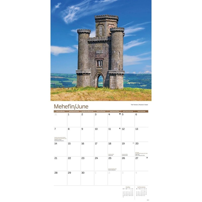 Carousel Worldwide Wales 2027 Square Wall Calendar, 12-Month Calendar, Scenic