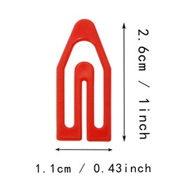 Tupalizy 50PCS Plastic Paper Clips Bookmarks Smooth Colored Paperclip Clamp for Scrapbooking Planners Notebook Travel Photos Documents Crafts Teachers School Home Office Supplies,25mm, Boat Shape