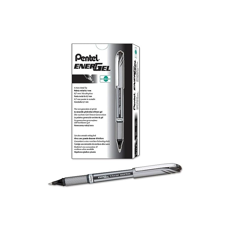 Pentel 0.7 mm Tip 0.35 mm Line Energel Rollerball Pen