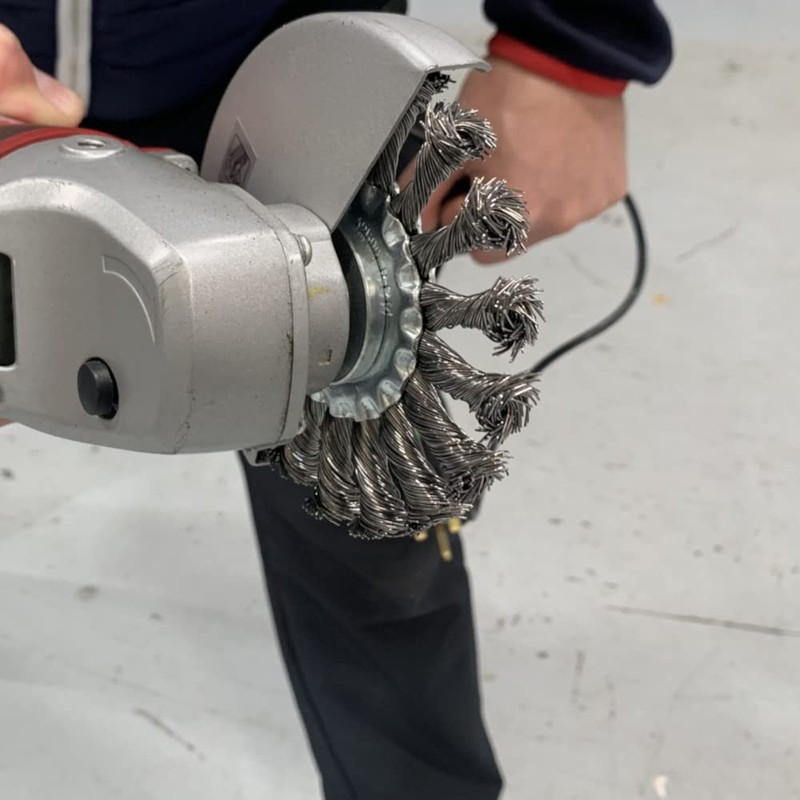 Twist Knot Wire Wheel For 115mm / 125mm Angle grinder