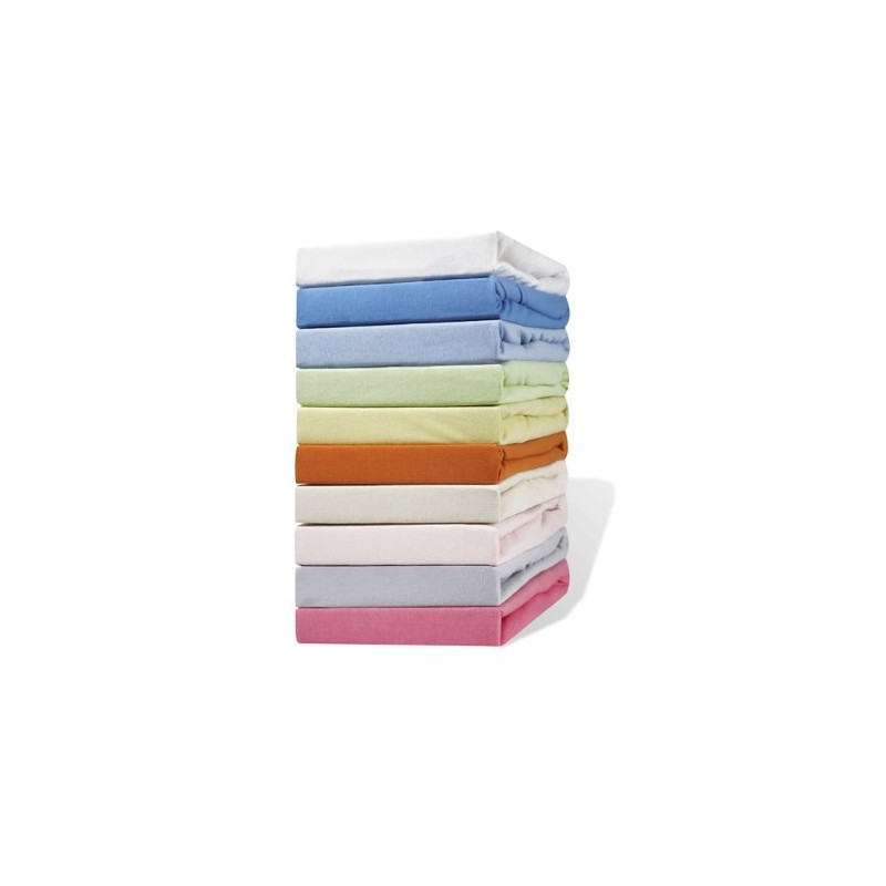 Fitted sheet for cot beds, yellow 140x70 and 120x60