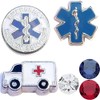 Emergency Medical Services EMS Charm Set for Floating Lockets