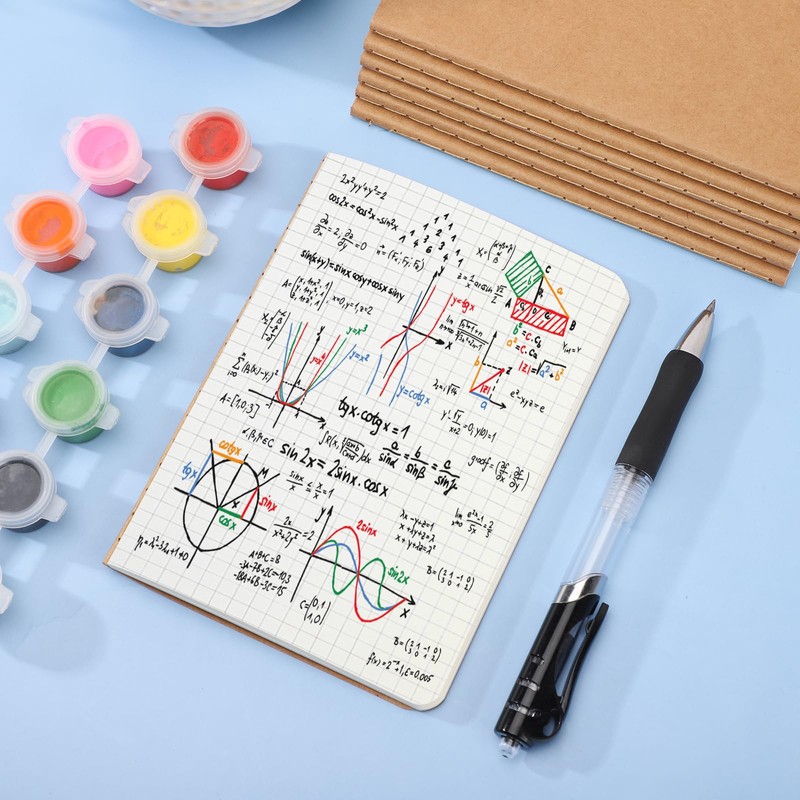 Yarotm Notebook A5 Squared - Pack of 8 100 g/m²