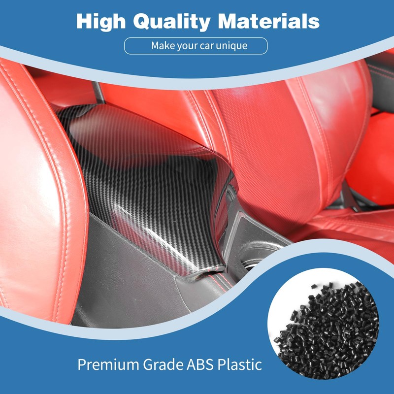 PDKLIN for Challenger Carbon Fiber Center Console Lid Armrest Cover