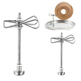 Magnetic Mosquito Coil Holder Stand‌ - Portable Stainless Steel Design with Adjustable Clip for Outdoor Camping & Home Use 2PCS(Short and Long)