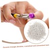 CHILDWEET Set of 4mm Ceramic Triangle Abrasive for Jewelry Polishing