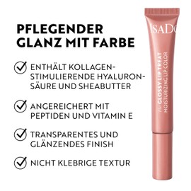 IsaDora Glossy Lip Treat Lip Gloss - Nourishing Lip Gloss for Full Lips - Stimulates Collagen Formation - Unique Shine without Sticking - Vegan with Shea Butter - Ginger Glaze