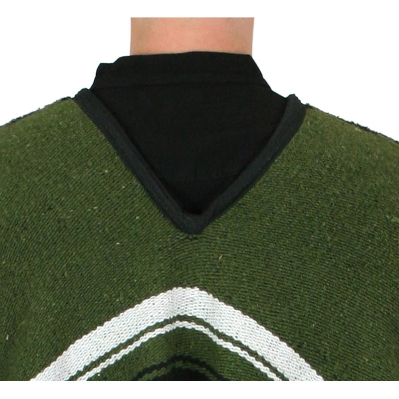 Historical Emporium Men's Western Drifter Poncho Green