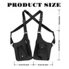 ASTRULUME Premium Leather Adjustable Underarm Shoulder Holster Bag for Men