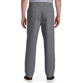 Harbor Bay by DXL Men's Big and Tall Continuous Comfort Pants Dark Grey x