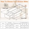 Probrico 1 Pair 18 Inch Undermount Drawer Slides, Concealed Drawer