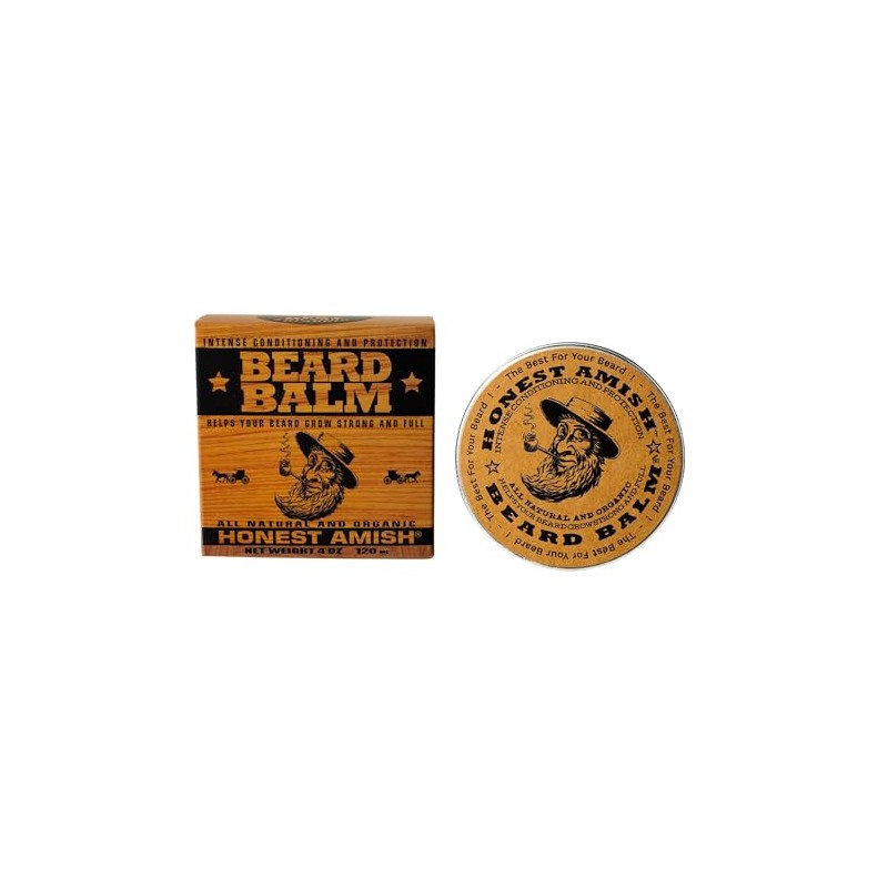 Honest Amish Beard Balm - New Large 4 Oz Twist