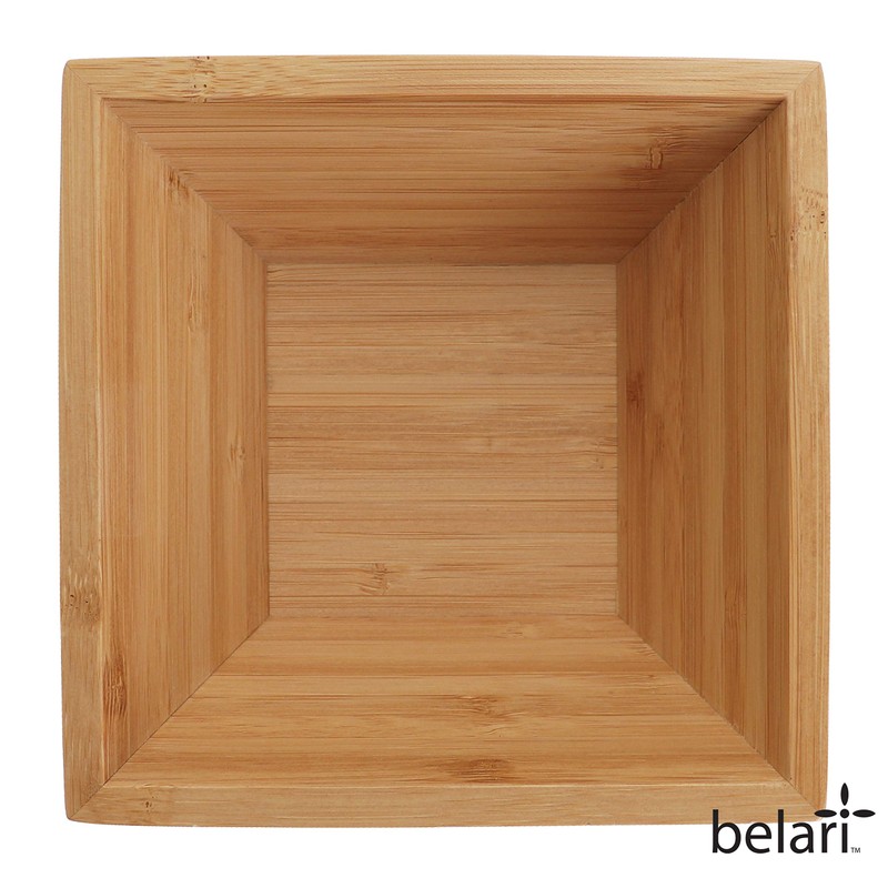 Belari 6.25" Bamboo Bowl Set - Bamboo Reusable Bowls -