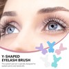 Vaguelly Y Eyelash Brush Tool Kit 25-Piece Set Plastic Eyelash