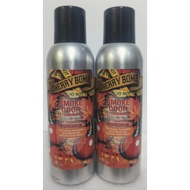 Smoke Odor Exterminator 198 gm/ 7 oz Large Spray Cherry Bomb 7oz Can 2 Pack.