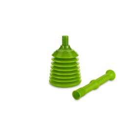 TURBO PRODUKTE Turbo Tamper Limone - Plunger Tubular - Plunger for Toilet, Sink, Shower and Much More - Maximum Suction Power - 5x Suction Volume