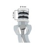 High Upright Tap Spout for Mixers Chrome-Plated / Type 130